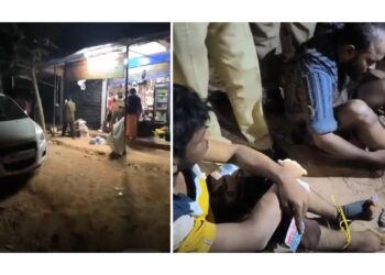 ಅಂಗಡಿ ಕಳವುಗೈಯುತ್ತಿದ್ದಾಗಲೇ ಕಳ್ಳರನ್ನು ಹಿಡಿದ ಊರವರು