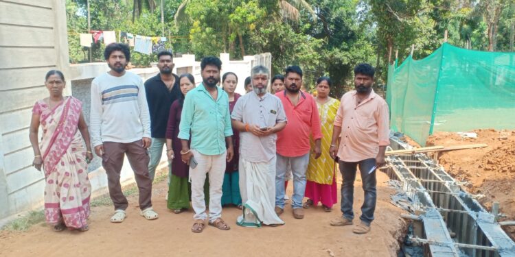 ಕೆರೆಮೂಲೆ-ಕೇಪುಳು ಸಂಪರ್ಕ ರಸ್ತೆಯಲ್ಲಿ ನಿಯಮ ಬಾಹಿರ ಚರಂಡಿ ಕಾಮಗಾರಿ ವಿರುದ್ಧ ಪ್ರತಿಭಟನೆ