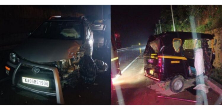 ಕಾರು-ಆಟೋ ರಿಕ್ಷಾ ನಡುವೆ ಡಿಕ್ಕಿ ಆಟೋ ಚಾಲಕ ಸ್ಥಳದಲ್ಲೇ ಸಾವು…!!