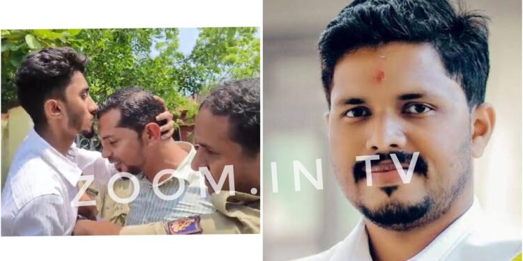 ಬಿಜೆಪಿ ಮುಖಂಡ ಪ್ರವೀಣ್ ನೆಟ್ಟಾರು ಕೊಲೆ ಪ್ರಕರಣದ ಆರೋಪಿಗೆ ಮುತ್ತಿಟ್ಟ ಯುವಕ..!!!