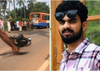 ಪುತ್ತೂರು: ಕೆ.ಎಸ್.ಆರ್. ಟಿ. ಸಿ ಬಸ್ ಮತ್ತು ಬೈಕ್ ನಡುವೆ ಡಿಕ್ಕಿ: ಬೈಕ್ ಸವಾರ ಮೃತ್ಯು..!!