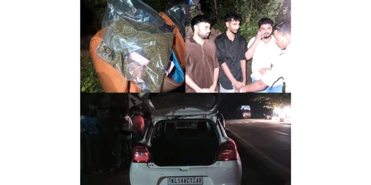 ದೇವರಕೊಲ್ಲಿ ಬಳಿ ನಿಯಂತ್ರಣ ತಪ್ಪಿ ಕಾರು ಪಲ್ಟಿ: ಕಾರಿನಲ್ಲಿ ಗಾಂಜಾ ಪ್ಯಾಕೆಟ್ ಪತ್ತೆ: ಪುತ್ತೂರಿನ ಯುವಕರು ಪೊಲೀಸ್ ವಶಕ್ಕೆ…!!!!!
