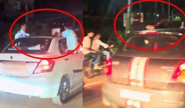 ಕಡಬ: ಚಲಿಸುತ್ತಿದ್ದ ಕಾರಿನ ಬಾಗಿಲು, ಮೇಲ್ಭಾಗದಲ್ಲಿ ಕುಳಿತು ಯುವಕರಿಂದ ಅಪಾಯಕಾರಿ ಸ್ಟಂಟ್ : ಪ್ರಕರಣ ದಾಖಲು..!!