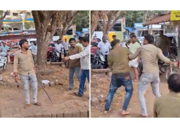 ಮಣಿಪಾಲ ಬಸ್ ನಿಲ್ದಾಣದಲ್ಲಿ ರಾಡ್‌ ಹಿಡಿದು ಹೊಡೆದಾಟ : ಬಸ್ ಸಿಬ್ಬಂದಿ ಬಂಧನ..!!