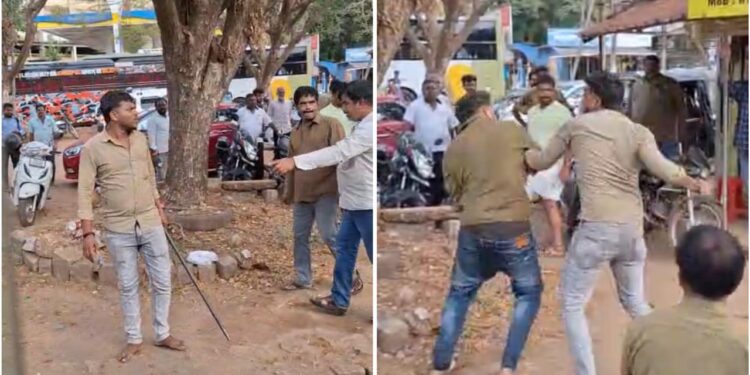 ಮಣಿಪಾಲ ಬಸ್ ನಿಲ್ದಾಣದಲ್ಲಿ ರಾಡ್‌ ಹಿಡಿದು ಹೊಡೆದಾಟ : ಬಸ್ ಸಿಬ್ಬಂದಿ ಬಂಧನ..!!