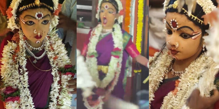 ತನ್ನಿಮಾನಿಗ ದೈವದ ರೂಪದಲ್ಲಿ ಹೆಜ್ಜೆ ಹಾಕಿದ 11 ವರ್ಷದ ಬಾಲಕ..!!