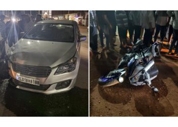 ಪುತ್ತೂರು: ಕಾರು ಮತ್ತು ಬೈಕ್ ನಡುವೆ ಡಿಕ್ಕಿ: ಇಬ್ಬರಿಗೆ ಗಂಭೀರ ಗಾಯ..!!!