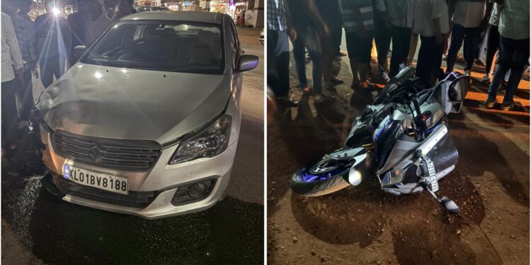 ಪುತ್ತೂರು: ಕಾರು ಮತ್ತು ಬೈಕ್ ನಡುವೆ ಡಿಕ್ಕಿ: ಇಬ್ಬರಿಗೆ ಗಂಭೀರ ಗಾಯ..!!!