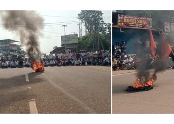 ಸುಹಾಸ್ ಶೆಟ್ಟಿ ಹತ್ಯೆ ಖಂಡಿಸಿ ಕಡಬದಲ್ಲಿ ರಸ್ತೆ ತಡೆ -ಟಯರ್ ಗೆ ಬೆಂಕಿ ಹಚ್ಚಿ ಆಕ್ರೋಶ..!!!