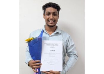 ಬಲವರ್ದಿತ ಆಹಾರದಿಂದ ಅತೀ ರಕ್ತದೊತ್ತಡವನ್ನು ನಿಯಂತ್ರಿಸುವ ಬಗ್ಗೆ ಪ್ರಬಂಧ ಮಂಡಿಸಿ ನಿಟ್ಟೆ ವಿಶ್ವವಿದ್ಯಾನಿಲಯದಿಂದ ಡಾ. ನಿಶಿತ್ ಕುಮಾರ್ ಜೋಗಿಗೆ Ph.D. ಪದವಿ…!!!