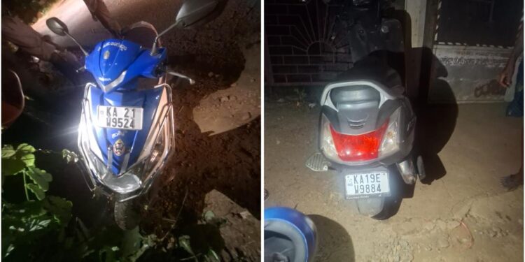 ಪುತ್ತೂರು: ದ್ವಿಚಕ್ರ ವಾಹನಗಳ ನಡುವೆ ಡಿಕ್ಕಿ..!!!