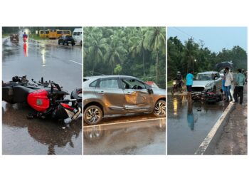 ಪುತ್ತೂರು: ಕಾರು ಮತ್ತು ಬೈಕ್ ಡಿಕ್ಕಿ: ಬೈಕ್ ಸವಾರನಿಗೆ ಗಾಯ..!!