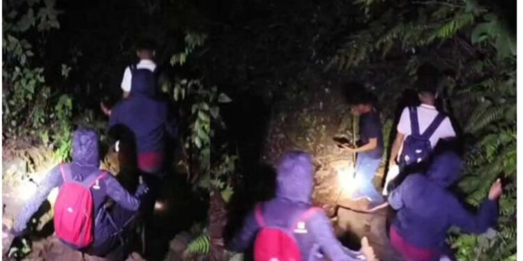 ಟ್ರಕಿಂಗ್ ಗೆ ತೆರಳಿ ಕಾಡಿನಲ್ಲಿ ದಾರಿ ತಪ್ಪಿದ ವಿದ್ಯಾರ್ಥಿಗಳು: ಪೊಲೀಸರು, ಸ್ಥಳೀಯರಿಂದ ರಕ್ಷಣೆ…!!!