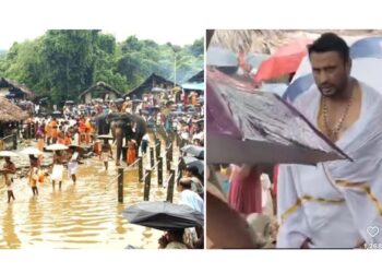 ಕೊಟ್ಟಿಯೂರು ದೇವಸ್ಥಾನಕ್ಕೆ ಭೇಟಿ ಕೊಟ್ಟ ನಟ ದರ್ಶನ್ ದಂಪತಿ..!!