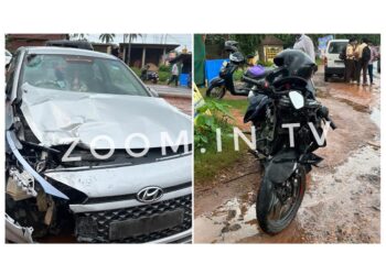 ಪುತ್ತೂರು: ಕಾರು ಮತ್ತು ಬೈಕ್ ಡಿಕ್ಕಿ : ಓರ್ವ ಗಂಭೀರ..!!!