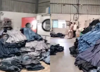 ನಕಲಿ ಬ್ರಾಂಡೆಡ್ ಜೀನ್ಸ್ ತಯಾರಿಕಾ ಅಡ್ಡೆ ಮೇಲೆ ಪೊಲೀಸ್ ದಾಳಿ – 30 ಲಕ್ಷಕ್ಕೂ ಅಧಿಕ ಮೌಲ್ಯದ ಜೀನ್ಸ್ ಸೀಜ್.!!