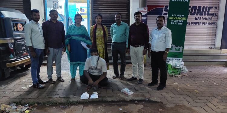 ಅಬಕಾರಿ ಡಿವೈಎಸ್ಪಿ ಗಾಯತ್ರಿ ನೇತೃತ್ವದಲ್ಲಿ ಕಾರ್ಯಾಚರಣೆ: ಮಾದಕ ದೃವ್ಯ ಮಾರಾಟ ಮಾಡುತ್ತಿದ್ದ ವ್ಯಕ್ತಿ ಬಂಧನ…!!