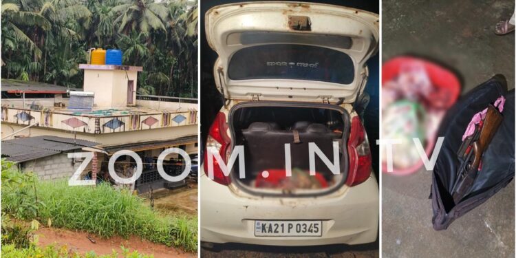 ಮನೆ ಮೇಲೆ ಅರಣ್ಯಾಧಿಕಾರಿಗಳ ದಾಳಿ : ಕಾಡು ಪ್ರಾಣಿ ಮಾಂಸ ಸೇರಿದಂತೆ ಪರಿಕರಗಳು ವಶಕ್ಕೆ..!!