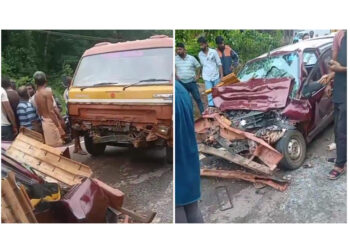 ವಿಟ್ಲ: ಕಾರು ಮತ್ತು ಟಿಪ್ಪರ್ ನಡುವೆ ಡಿಕ್ಕಿ: ಮೂವರು ಗಂಭೀರ..!!