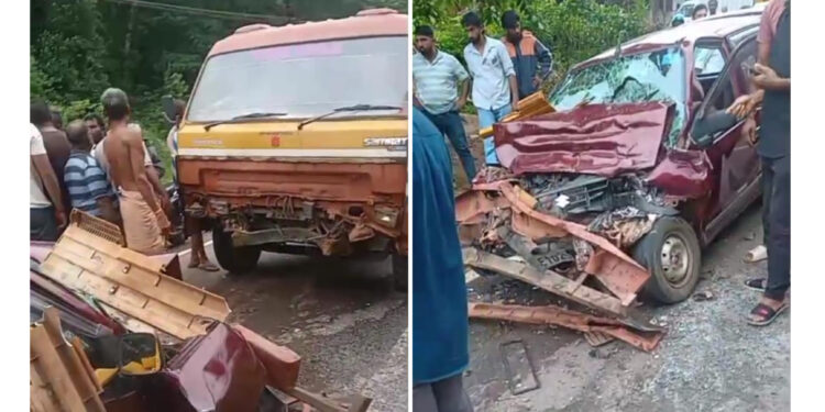 ವಿಟ್ಲ: ಕಾರು ಮತ್ತು ಟಿಪ್ಪರ್ ನಡುವೆ ಡಿಕ್ಕಿ: ಮೂವರು ಗಂಭೀರ..!!