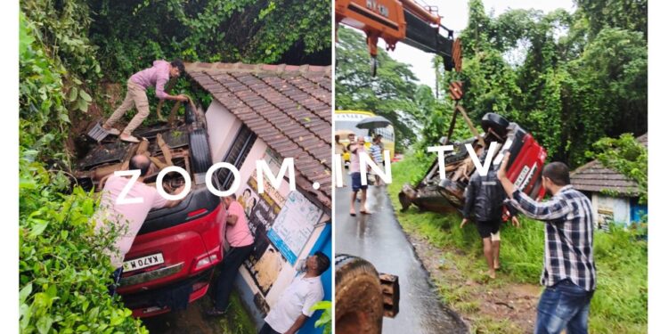 ಬಂಟ್ವಾಳ : ಚಾಲಕನ ನಿಯಂತ್ರಣ ತಪ್ಪಿ ವಿಟ್ಲ ಮೂಲದ ಕಾರು ಪಲ್ಟಿ..!!!!