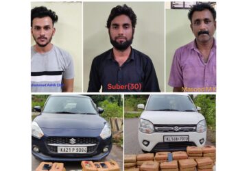 ಮಂಗಳೂರು ಸಿಸಿಬಿ ಪೊಲೀಸರ ಕಾರ್ಯಾಚರಣೆ: ಬೃಹತ್ ಪ್ರಮಾಣದಲ್ಲಿ ಗಾಂಜಾ ಸಾಗಾಟ ಪತ್ತೆ, 3 ಆರೋಪಿಗಳ ಸೆರೆ..!!