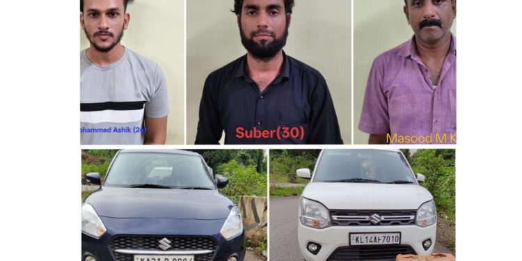 ಮಂಗಳೂರು ಸಿಸಿಬಿ ಪೊಲೀಸರ ಕಾರ್ಯಾಚರಣೆ: ಬೃಹತ್ ಪ್ರಮಾಣದಲ್ಲಿ ಗಾಂಜಾ ಸಾಗಾಟ ಪತ್ತೆ, 3 ಆರೋಪಿಗಳ ಸೆರೆ..!!