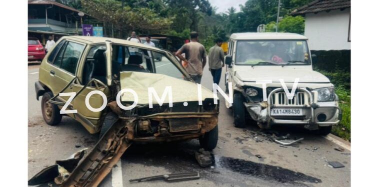 ಕಾರು ಮತ್ತು ಬೊಲೆರೋ ನಡುವೆ ಡಿಕ್ಕಿ..!