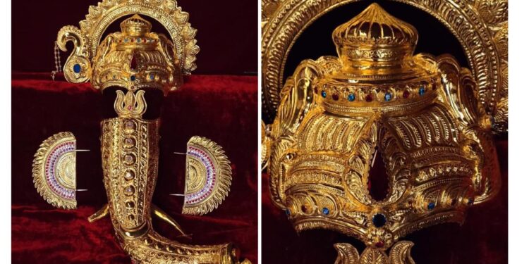 ಕಿಲ್ಲೆ ಮಹಾಗಣಪತಿಗೆ ಈ ಬಾರಿ ಸ್ವರ್ಣಲೇಪಿತ ಸೊಂಡಿಲು ಮತ್ತು ಕರ್ಣದ್ವಯಗಳ ಸಮರ್ಪಣೆ..!!