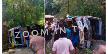 ಸುಬ್ರಹ್ಮಣ್ಯಕ್ಕೆ ತೆರಳುತ್ತಿದ್ದ ಮದುವೆ ವಾಹನ ಪಲ್ಟಿ : ಹಲವರಿಗೆ ಗಾಯ : ಆಸ್ಪತ್ರೆಗೆ ದಾಖಲು..!!!