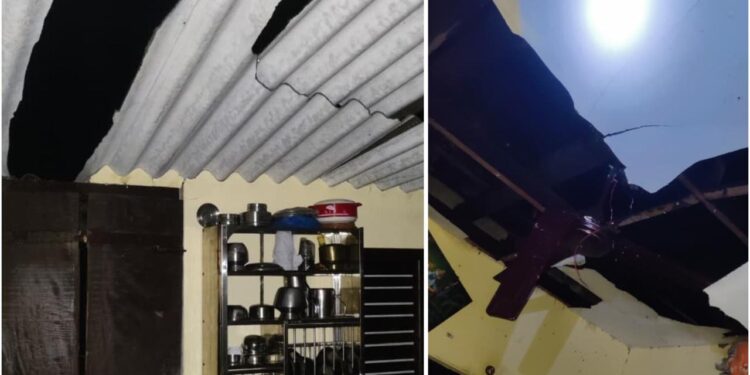 ಪುತ್ತೂರು: ಸಿಡಿಲು ಮಿಂಚಿನಾರ್ಭಟಕ್ಕೆ ಮಗು ಸಹಿತ ನಾಲ್ವರು ಅಸ್ವಸ್ಥ- ಮನೆ ಸಂಪೂರ್ಣ ಹಾನಿ…!