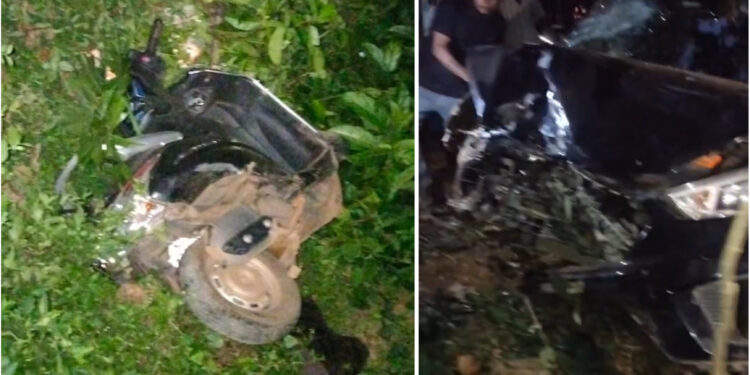 ಪೋಳ್ಯ ಬಳಿ ಭೀಕರ ಅಪಘಾತ: ಕಾರು ಮತ್ತು ಆಕ್ಟಿವಾ ನಡುವೆ ಡಿಕ್ಕಿ..!!