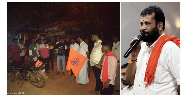 ಭಕ್ತಕೋಡಿಯಲ್ಲಿ ಭಗವಾಧ್ವಜ ಕಟ್ಟೆಯನ್ನು ಅಧಿಕಾರಿಗಳು ನೆಲಸಮಗೊಳಿಸಿದ್ದು ಖಂಡನೀಯ – ಪುತ್ತಿಲ ..!!