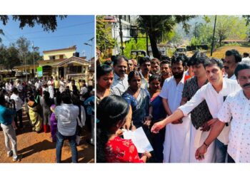 ಪಾಣಾಜೆ ಗ್ರಾ.ಪಂ. ಜಾಗ ದಫನ ಭೂಮಿಗೆ ನೀಡಿದ ನಿರ್ಣಯ ರದ್ದುಪಡಿಸುವಂತೆ ಗ್ರಾಮಸ್ಥರಿಂದ ಪ್ರತಿಭಟನೆ..!!