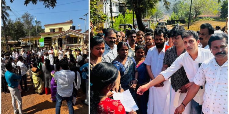 ಪಾಣಾಜೆ ಗ್ರಾ.ಪಂ. ಜಾಗ ದಫನ ಭೂಮಿಗೆ ನೀಡಿದ ನಿರ್ಣಯ ರದ್ದುಪಡಿಸುವಂತೆ ಗ್ರಾಮಸ್ಥರಿಂದ ಪ್ರತಿಭಟನೆ..!!