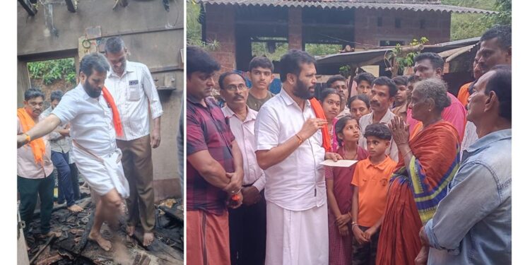ಸೂರಂಬೈಲು: ಅಗ್ನಿ ಅವಘಡದಿಂದ ಮನೆ ಸಂಪೂರ್ಣ ನಾಶ – ಪುತ್ತಿಲ ಪರಿವಾರ ಟ್ರಸ್ಟ್‌ನಿಂದ ನೆರವು..!!