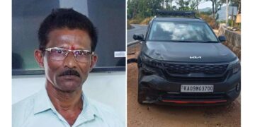 ರಿಕ್ಷಾಕ್ಕೆ ಡಿಕ್ಕಿ ಹೊಡೆದ ಕಾರು – ಟಿಪ್ಪರ್ಗೆ ಸಿಲುಕಿ ಚಾಲಕ ಮೃತ್ಯು : ಪರಾರಿಯಾಗಿದ್ದ ಕಾರು – ಮಡಿಕೇರಿಯಲ್ಲಿ ವಶ..!!