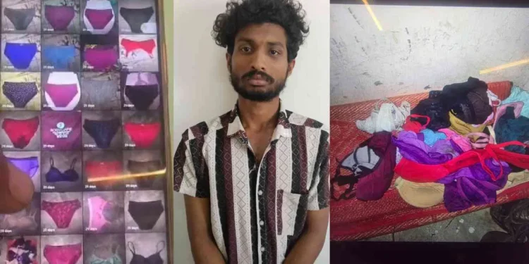 ಮಹಿಳೆಯರ ಒಳ ಉಡುಪು ಕದಿಯುತ್ತಿದ್ದ ವಿಕೃತ ಕಾಮಿ ಅರೆಸ್ಟ್..!!