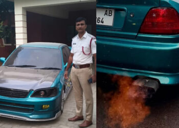 ಕಾರಿನ ಸೈಲೆನ್ಸರ್ ಮಾಡಿಫೈ ಮಾಡಿಸಿದ್ದ ವಿದ್ಯಾರ್ಥಿಗೆ 1.11 ಲಕ್ಷ ರೂ. ದಂಡದ ಬರೆ..!!