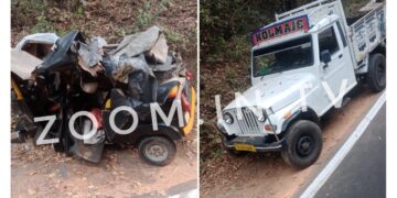 ಪುತ್ತೂರು : ಪಿಕ್ ಅಪ್ ಮತ್ತು ರಿಕ್ಷಾ ನಡುವೆ ಡಿಕ್ಕಿ: ಚಾಲಕ ಗಂಭೀರ..!!