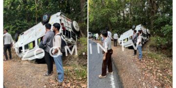 ಚಾರ್ಮಾಡಿ ಘಾಟ್ನಲ್ಲಿ ಟಿಟಿ ವಾಹನ ಪಲ್ಟಿ: 9 ಮಂದಿಗೆ ಗಾಯ, ಒಬ್ಬನ ಸ್ಥಿತಿ ಗಂಭೀರ..!!