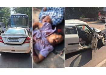 ಗುಂಡ್ಯ: ಬಸ್ ಮತ್ತು ಕಾರು ನಡುವೆ ಡಿಕ್ಕಿ: ಮೂವರು ಮೃತ್ಯು..!!