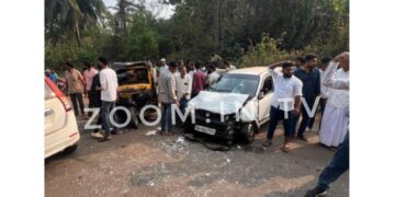 ವಿಟ್ಲ: ಕಾರು ಮತ್ತು ರಿಕ್ಷಾ ನಡುವೆ ಡಿಕ್ಕಿ: ಹಲವರಿಗೆ ಗಾಯ..!!