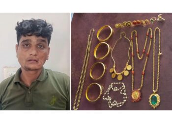 ಬಂಟ್ವಾಳದಲ್ಲಿ ಚಿನ್ನಾಭರಣ ಕಳ್ಳತನ ಪ್ರಕರಣ ಭೇದನೆ: ಮಧ್ಯಪ್ರದೇಶದ ಆರೋಪಿ ಬಂಧನ, 20 ಲಕ್ಷ ಮೌಲ್ಯದ ಚಿನ್ನಾಭರಣ ವಶ…!!!