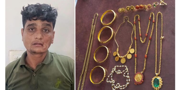 ಬಂಟ್ವಾಳದಲ್ಲಿ ಚಿನ್ನಾಭರಣ ಕಳ್ಳತನ ಪ್ರಕರಣ ಭೇದನೆ: ಮಧ್ಯಪ್ರದೇಶದ ಆರೋಪಿ ಬಂಧನ, 20 ಲಕ್ಷ ಮೌಲ್ಯದ ಚಿನ್ನಾಭರಣ ವಶ…!!!