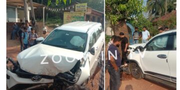 ವಿಟ್ಲ: ಚಾಲಕನ ನಿಯಂತ್ರಣ ತಪ್ಪಿ ಮರಕ್ಕೆ ಗುದ್ದಿದ ಫಾರ್ಚೂನರ್ ಕಾರು..!!