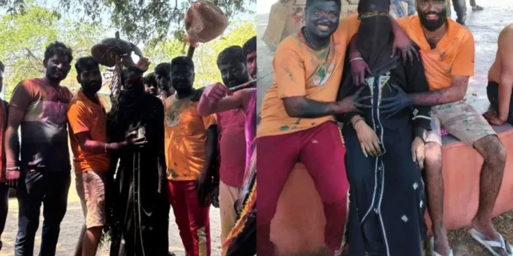 ಹಿಜಾಬ್ ಧರಿಸಿ ಹೋಳಿಯಾಡಿದ ಯುವಕರಿಗೆ ಸಂಕಷ್ಟ : ಐವರ ವಿರುದ್ದ ಪ್ರಕರಣ ದಾಖಲು..!!