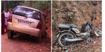 ಇನೋವಾ ಕಾರು: ದ್ವಿಚಕ್ರ ವಾಹನ ಡಿಕ್ಕಿ: ಸವಾರ ಗಂಭೀರ..!!