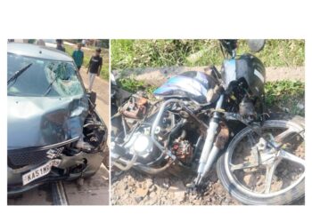 ಗೋಳಿತ್ತೊಟ್ಟು ಜಂಕ್ಷನ್‌ನಲ್ಲಿ ಭೀಕರ ಅಪಘಾತ: ಬೈಕ್ ಸವಾರ ಸ್ಥಳದಲ್ಲೇ ಸಾವು, ಮಹಿಳೆಗೆ ಗಂಭೀರ ಗಾಯ..!!