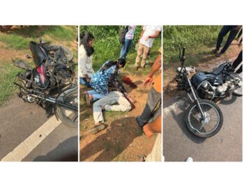ಬೈಕ್ ಗಳ ನಡುವೆ ಅಪಘಾತ: ಓರ್ವ ಮೃತ್ಯು: ಇಬ್ಬರು ಗಂಭೀರ..!!